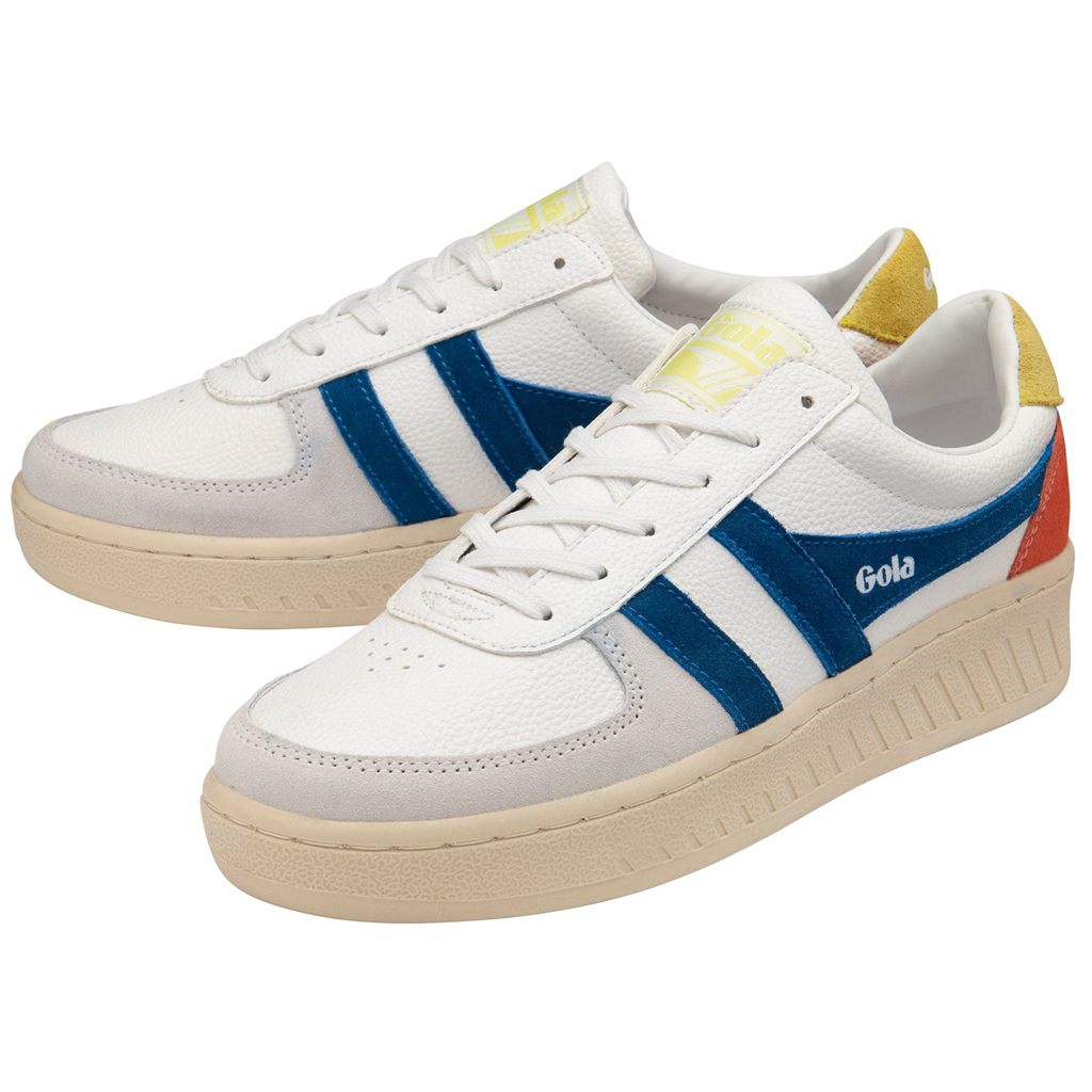 Gola Classics Grandslam Trident Sneakers Białe Niebieskie Polska | 0915JUTVH