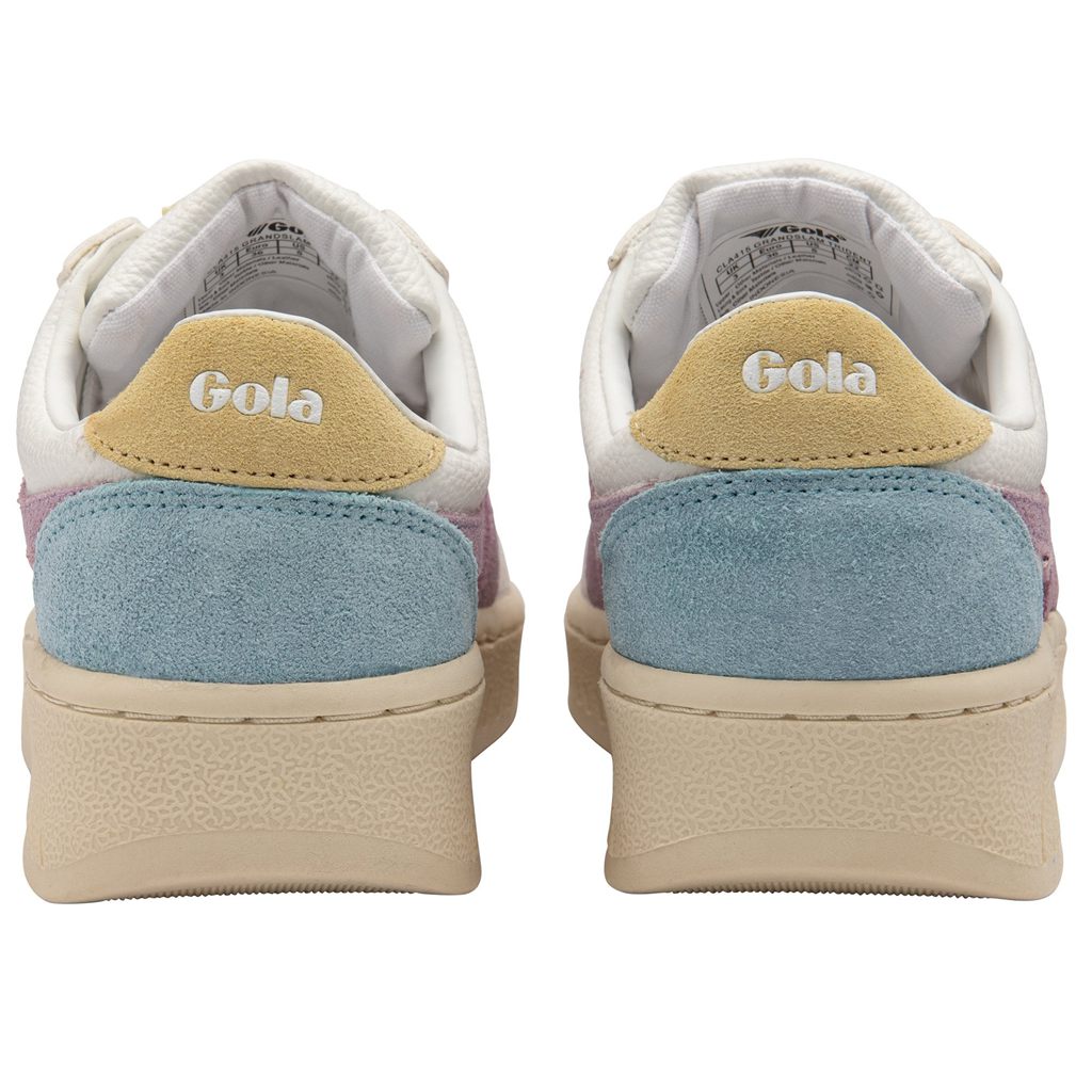 Gola Classics Grandslam Trident Sneakers Białe Cytrynowy Polska | 1698XYGJB