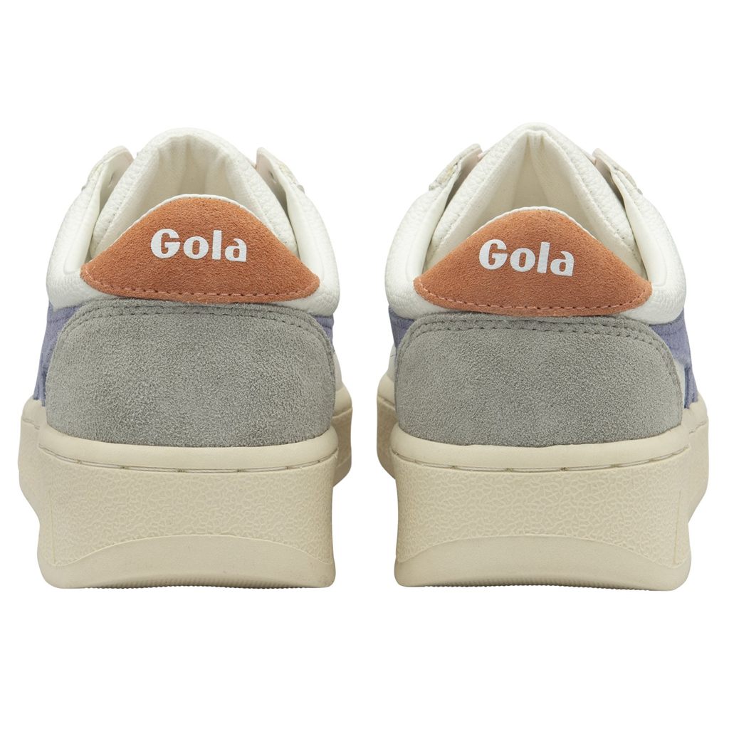 Gola Classics Grandslam Trident Sneakers Białe Lawenda Polska | 7398ETZWA