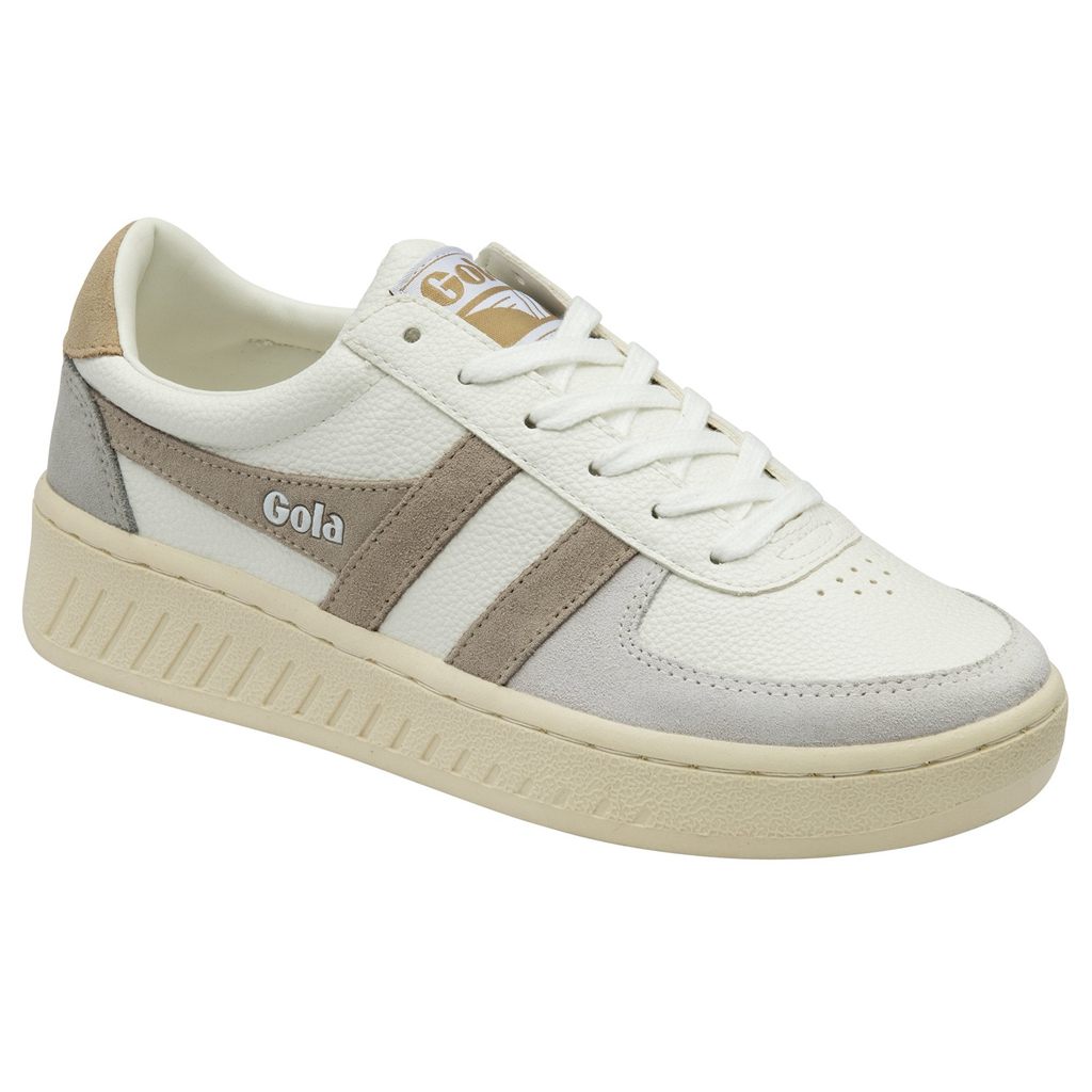 Gola Classics Grandslam Trident Sneakers Białe Szare Polska | 0729NZJUD
