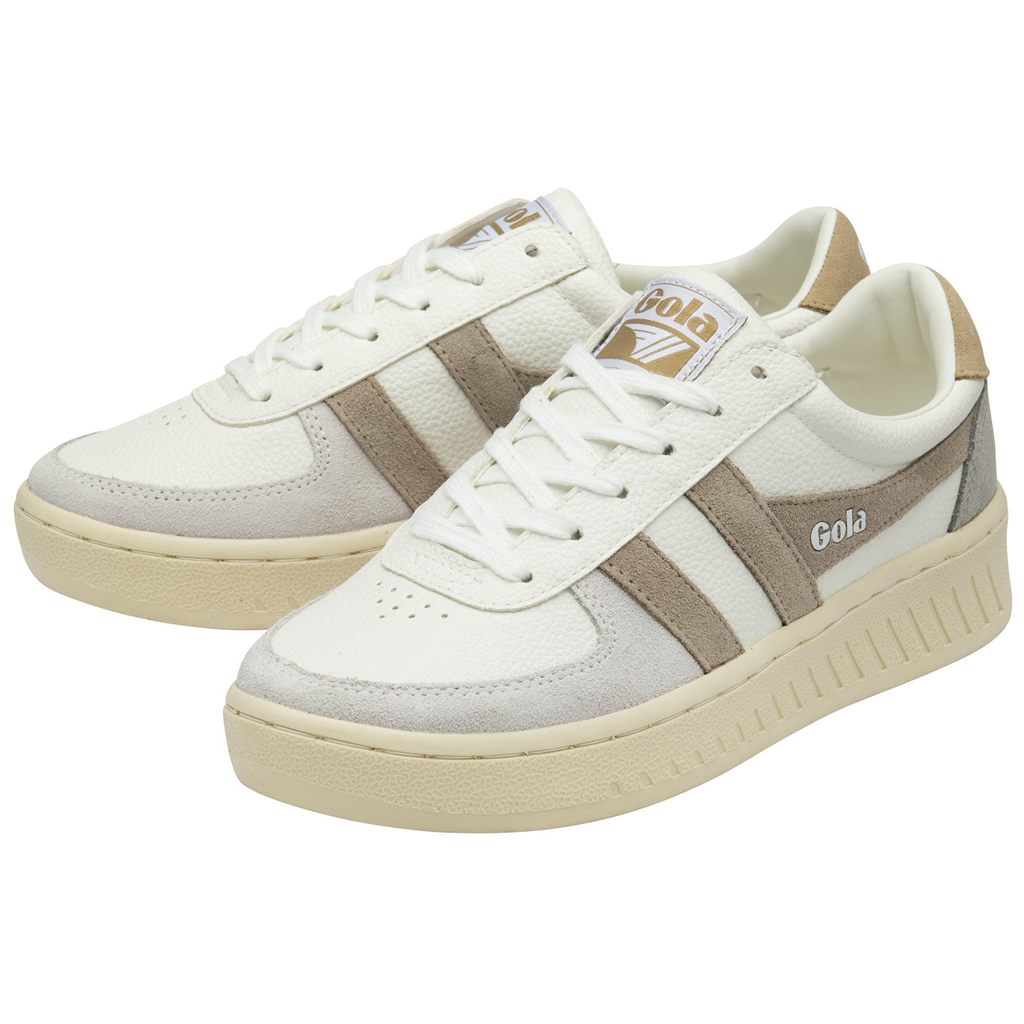 Gola Classics Grandslam Trident Sneakers Białe Szare Polska | 0729NZJUD