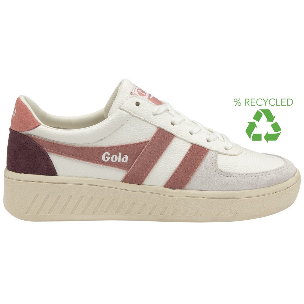 Gola Classics Grandslam Trident Sneakers Białe Różowe Koralowe Różowe Polska | 8091OUQVA