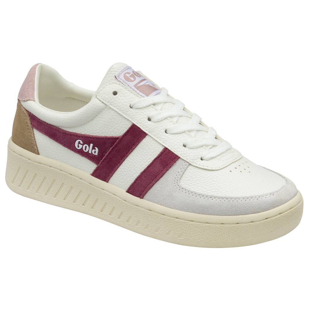 Gola Classics Grandslam Trident Sneakers Białe Różowe Polska | 0462LEDGF