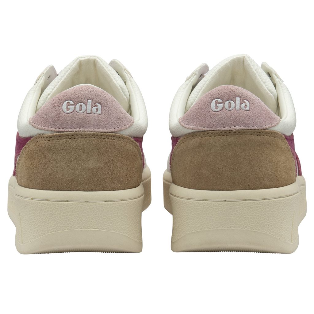 Gola Classics Grandslam Trident Sneakers Białe Różowe Polska | 0462LEDGF