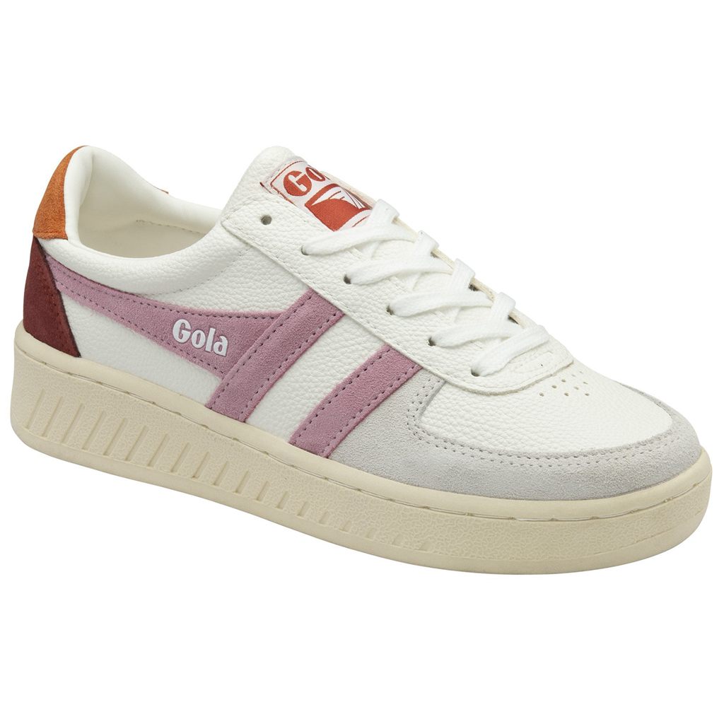 Gola Classics Grandslam Trident Sneakers Białe Pomarańczowe Polska | 2094NGXZE