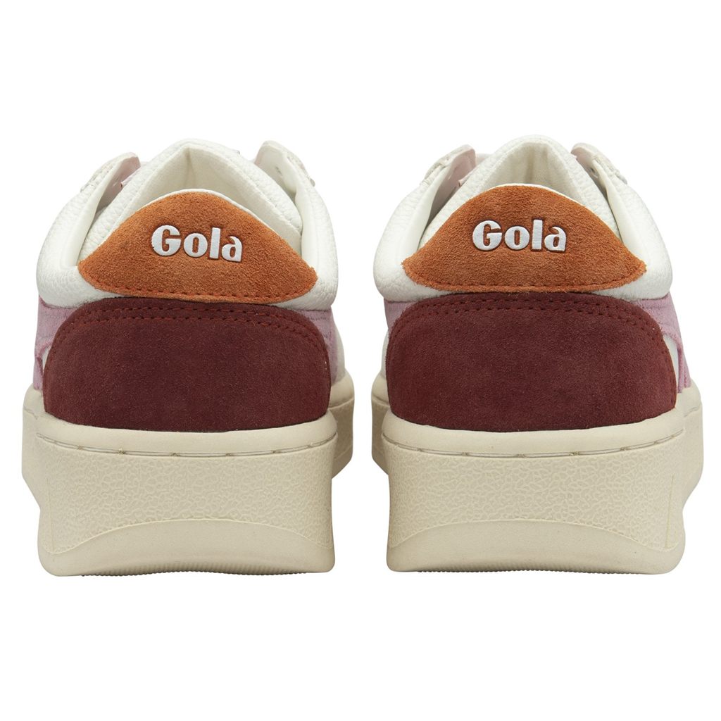 Gola Classics Grandslam Trident Sneakers Białe Pomarańczowe Polska | 2094NGXZE