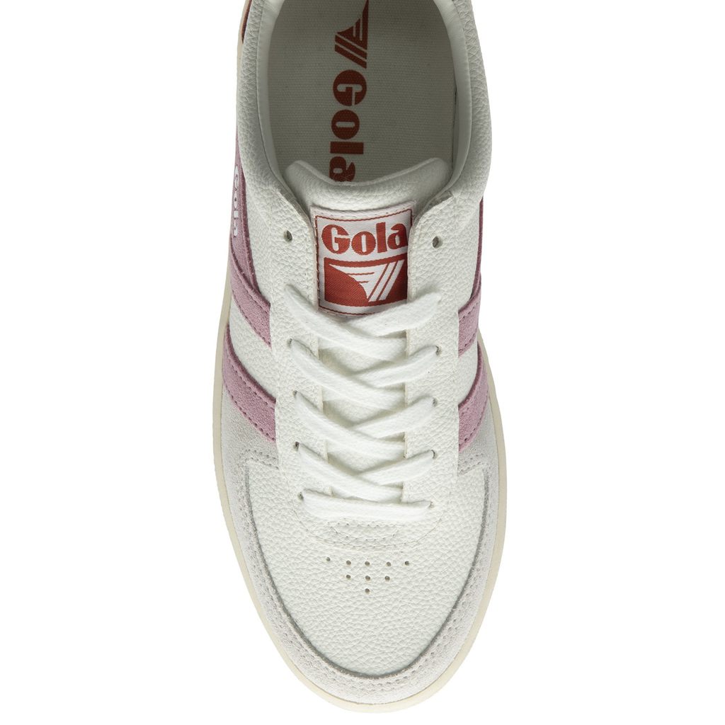 Gola Classics Grandslam Trident Sneakers Białe Pomarańczowe Polska | 2094NGXZE