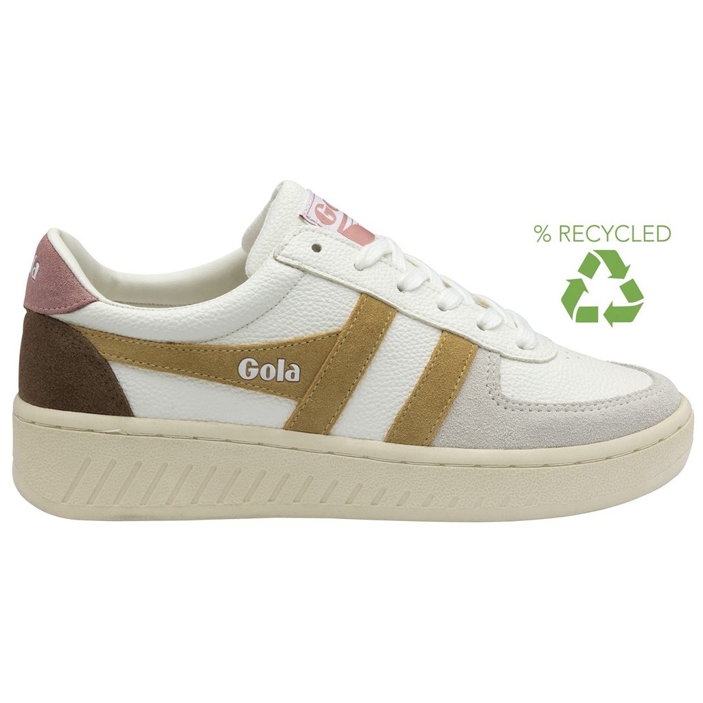 Gola Classics Grandslam Trident Sneakers Białe Brązowe Różowe Polska | 8920XMTRO
