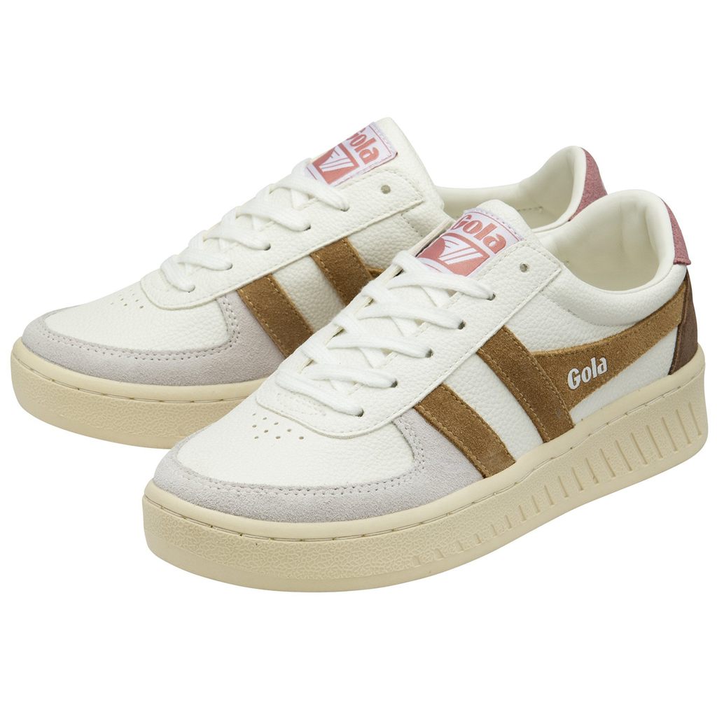 Gola Classics Grandslam Trident Sneakers Białe Brązowe Różowe Polska | 8920XMTRO