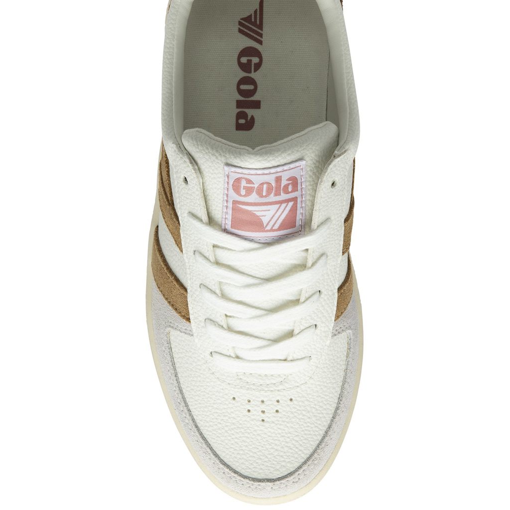 Gola Classics Grandslam Trident Sneakers Białe Brązowe Różowe Polska | 8920XMTRO