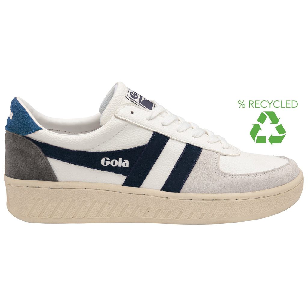 Gola Classics Grandslam Trident Sneakers Białe Granatowe Niebieskie Polska | 1398NKVRL