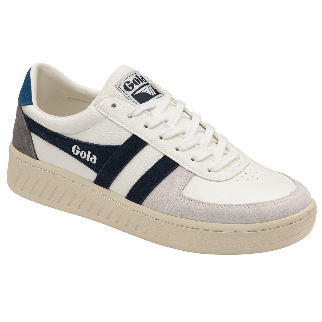 Gola Classics Grandslam Trident Sneakers Białe Granatowe Niebieskie Polska | 1398NKVRL