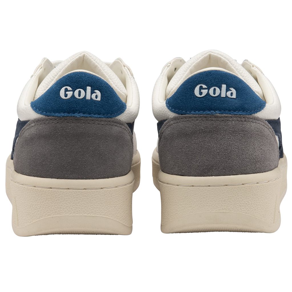 Gola Classics Grandslam Trident Sneakers Białe Granatowe Niebieskie Polska | 1398NKVRL