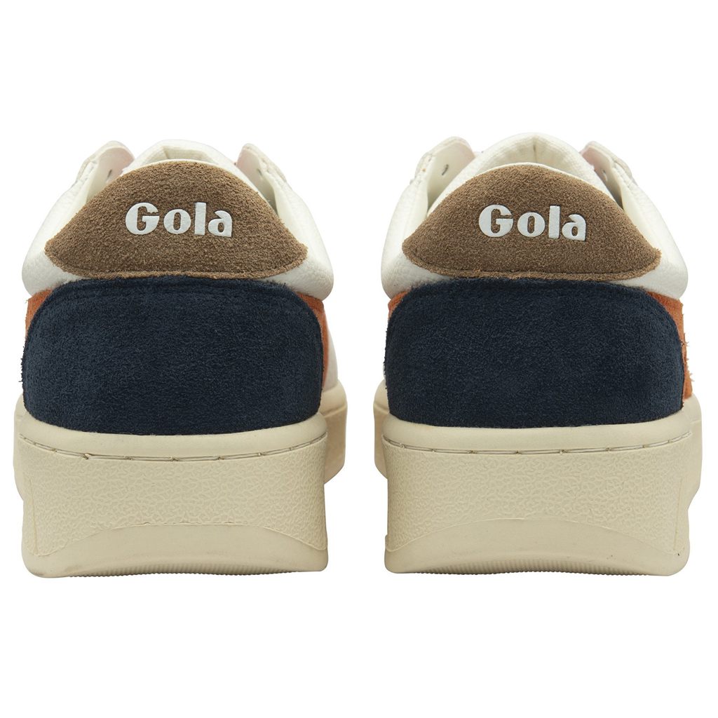 Gola Classics Grandslam Trident Sneakers Białe Pomarańczowe Polska | 2517ZXBHD