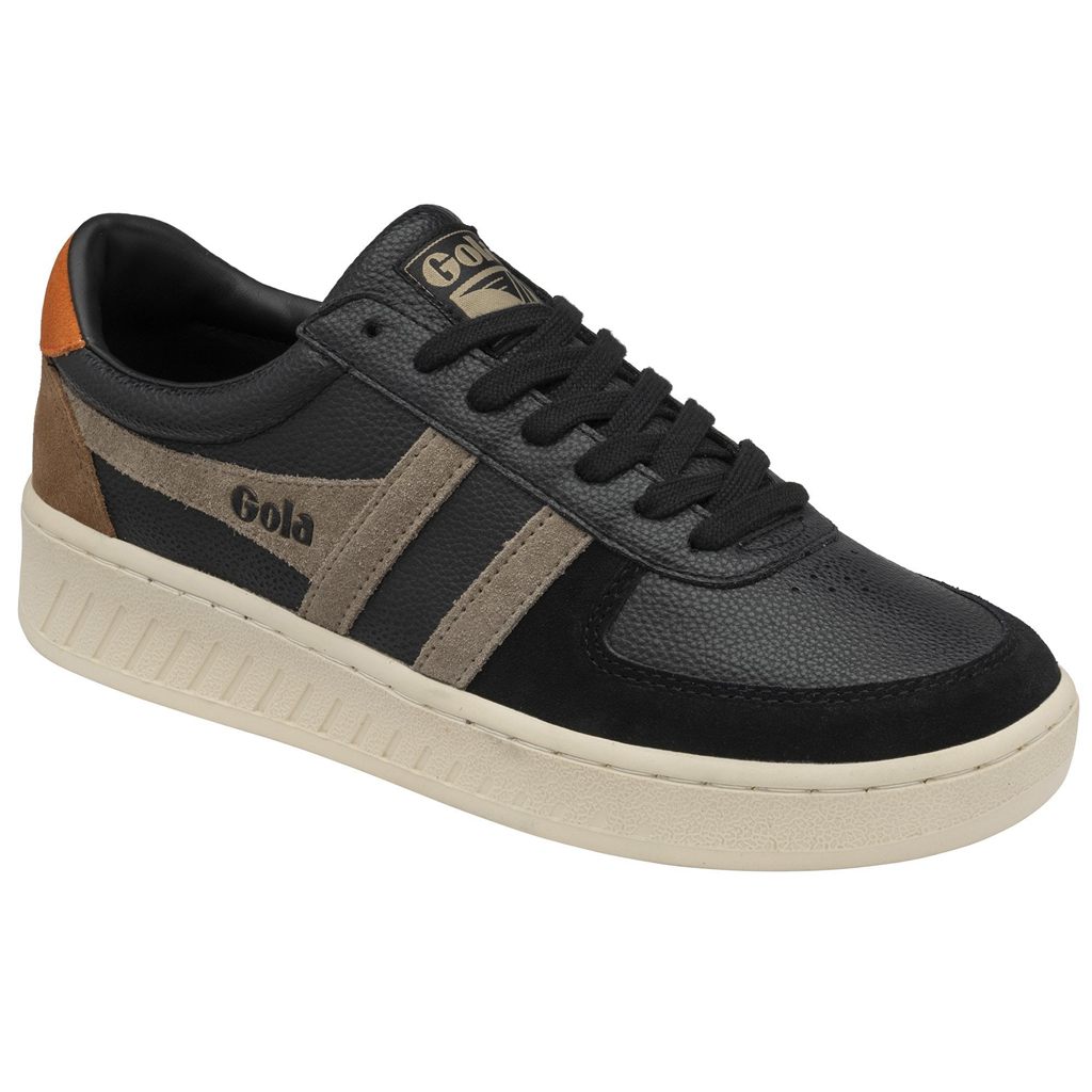 Gola Classics Grandslam Trident Sneakers Czarne Pomarańczowe Polska | 2079UEWDK