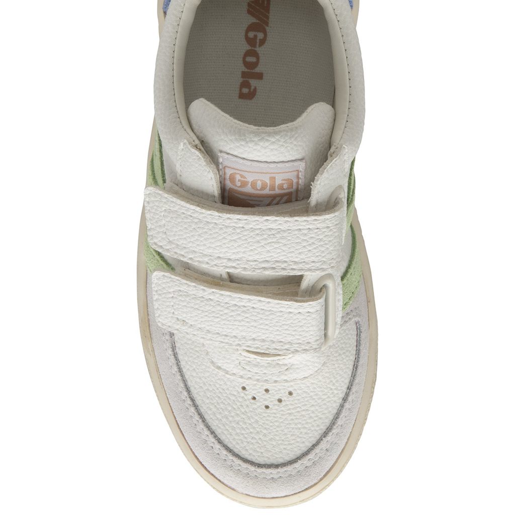 Gola Classics Grandslam Trident Strap Sneakers Białe Zielone Różowe Polska | 8235OSRZY