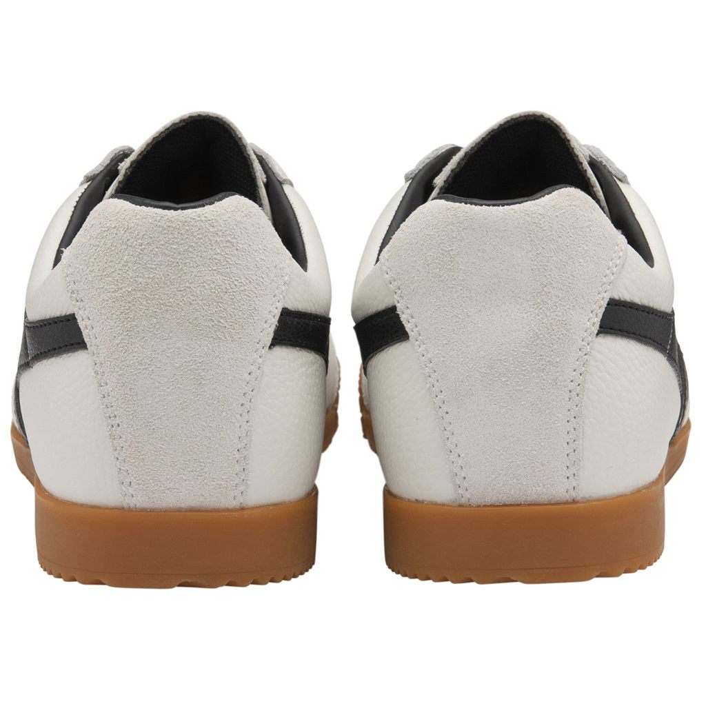 Gola Classics Harrier Leather Sneakers Białe Czarne Czarne Polska | 6340KSHPN