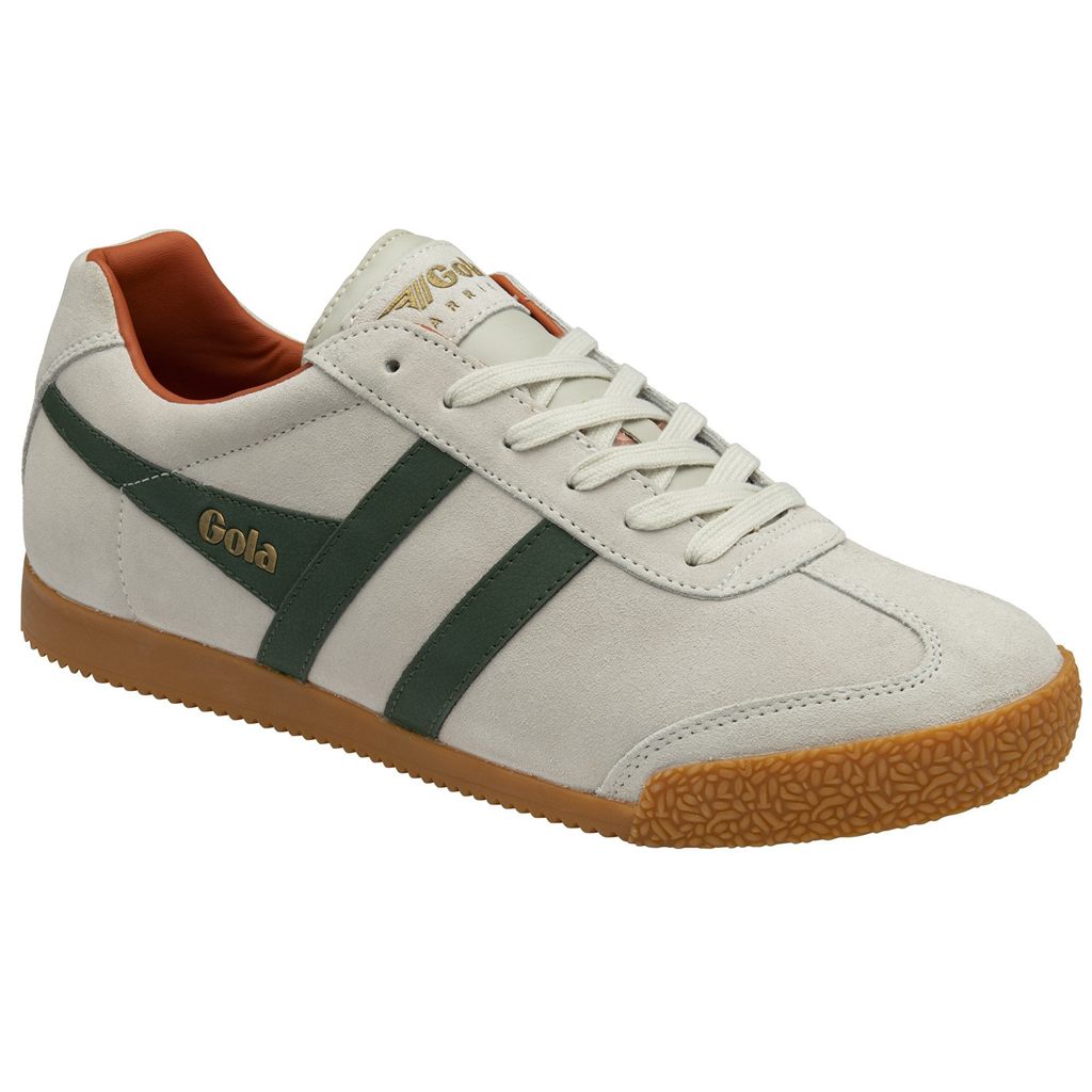 Gola Classics Harrier Suede Sneakers Białe Pomarańczowe Polska | 5206QNAFP