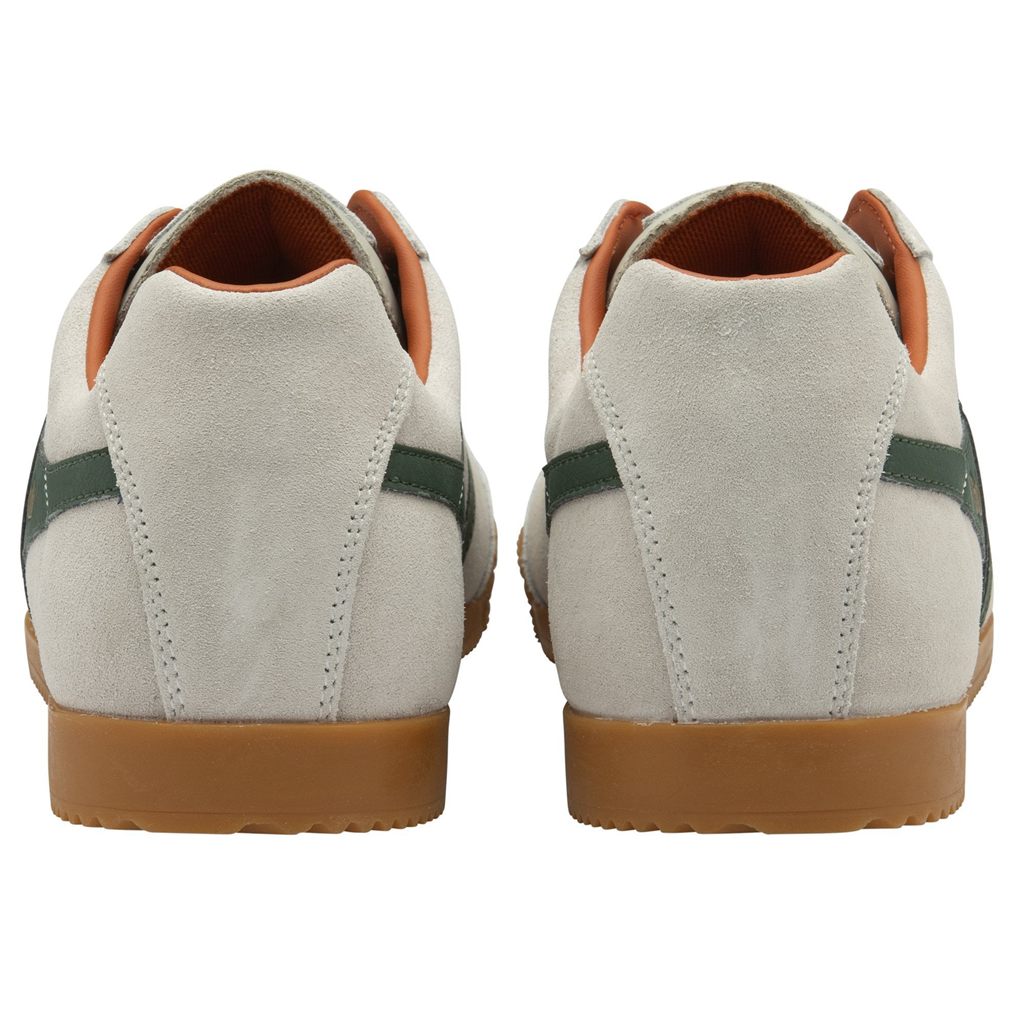 Gola Classics Harrier Suede Sneakers Białe Pomarańczowe Polska | 5206QNAFP