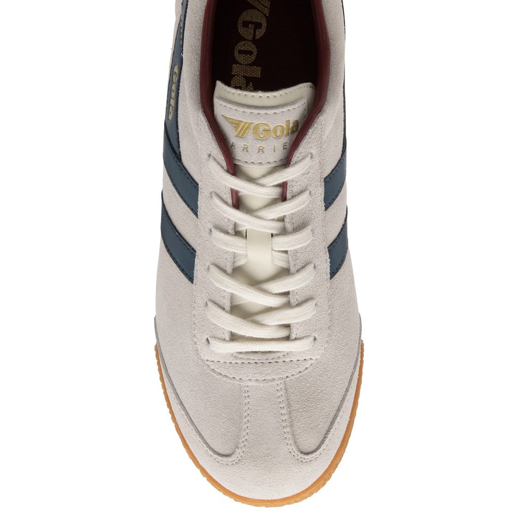 Gola Classics Harrier Suede Sneakers Białe Niebieskie Jasny Czerwone Polska | 5764SYIVU