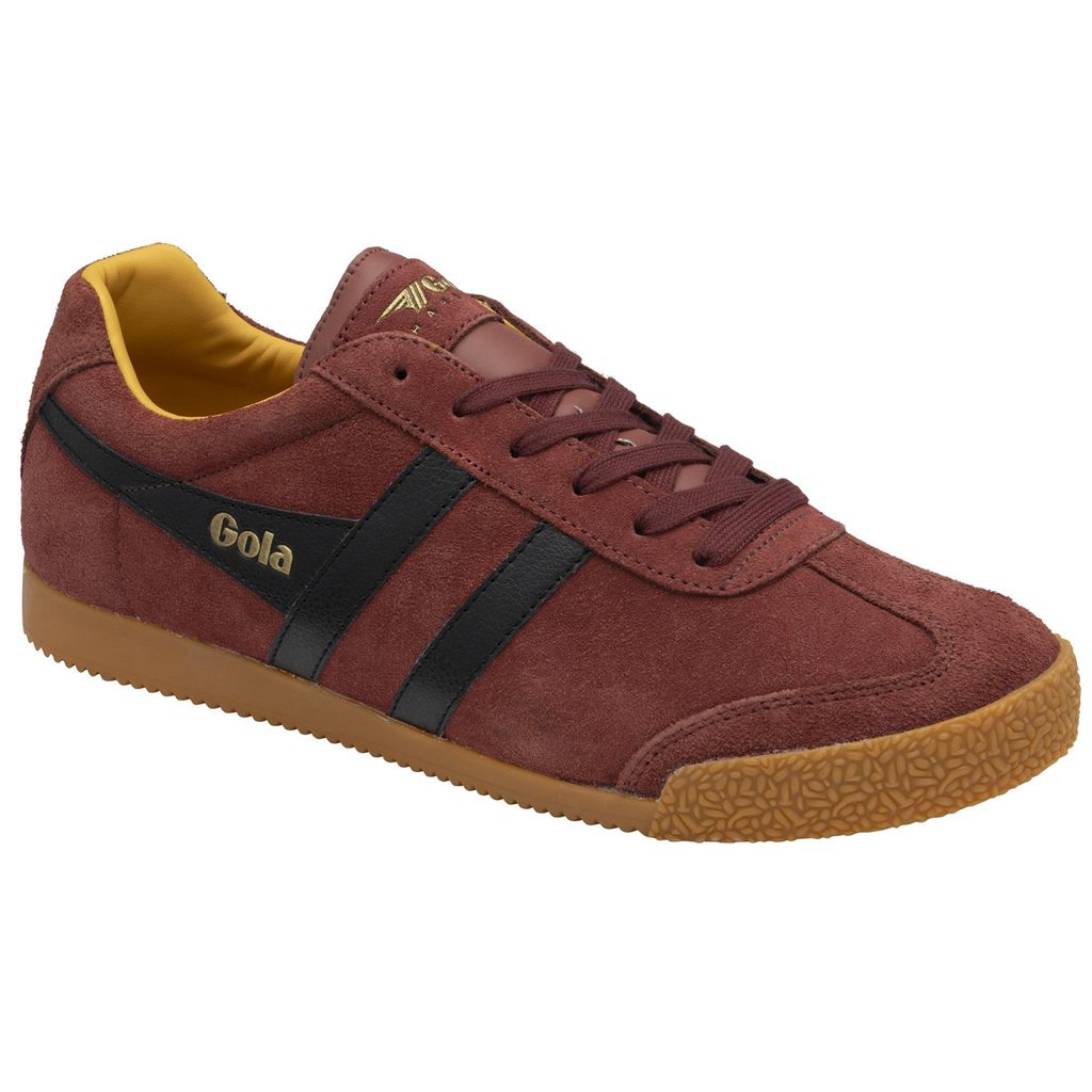 Gola Classics Harrier Suede Sneakers Czerwone Czarne Polska | 9143SQXVN