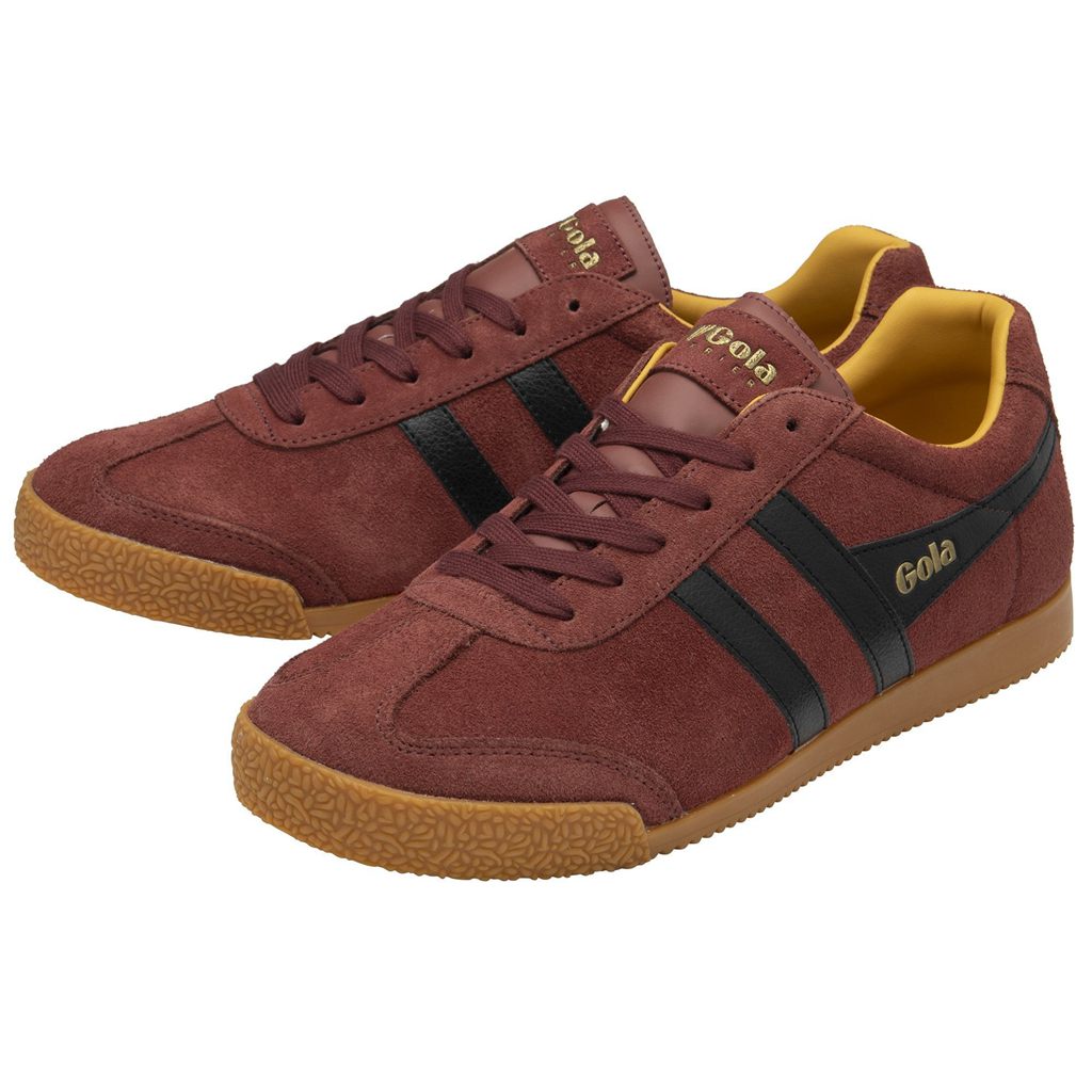 Gola Classics Harrier Suede Sneakers Czerwone Czarne Polska | 9143SQXVN