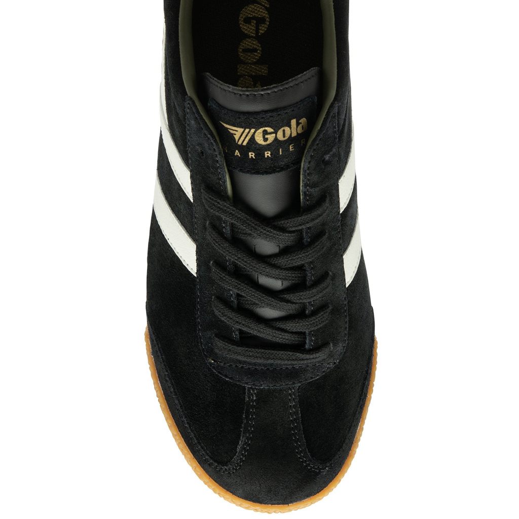 Gola Classics Harrier Suede Sneakers Czarne Białe Khaki Polska | 3625XPBTQ