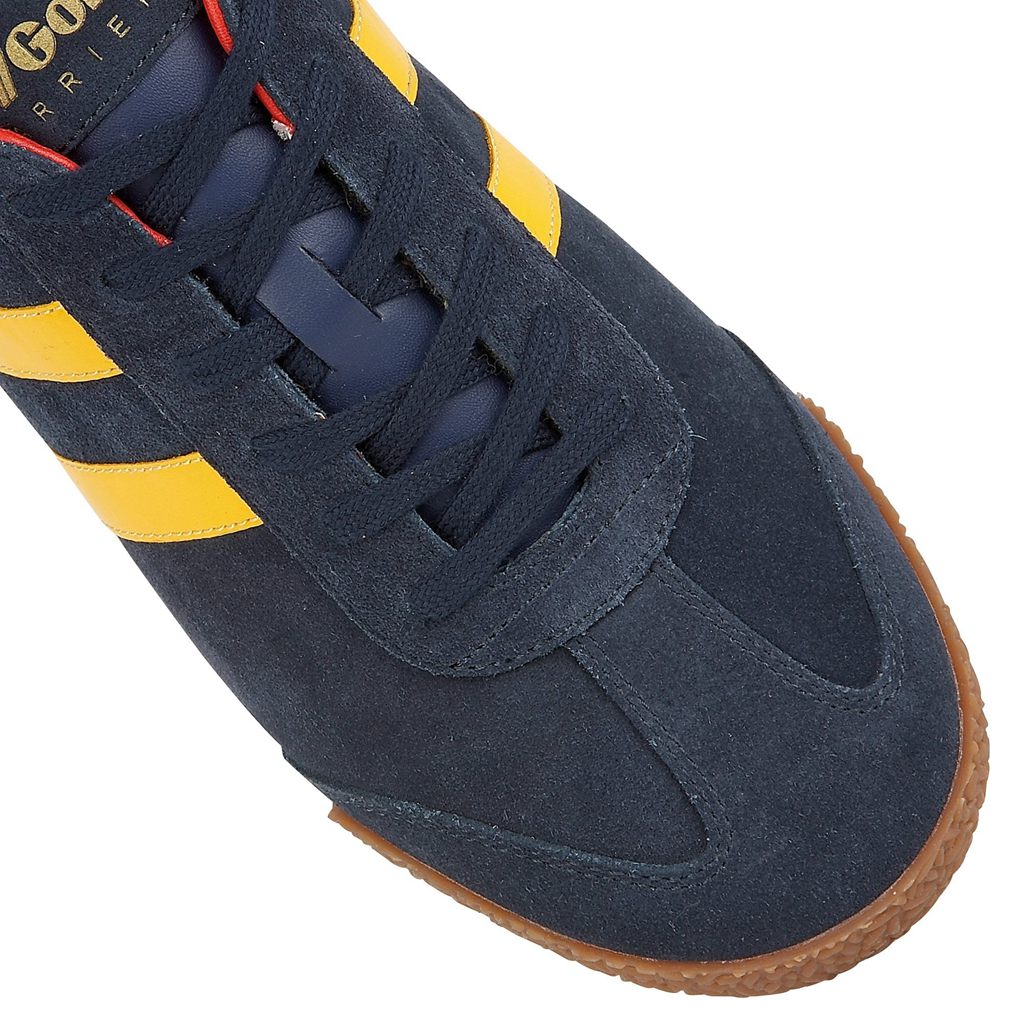 Gola Classics Harrier Suede Sneakers Granatowe Czerwone Polska | 6137RKILP