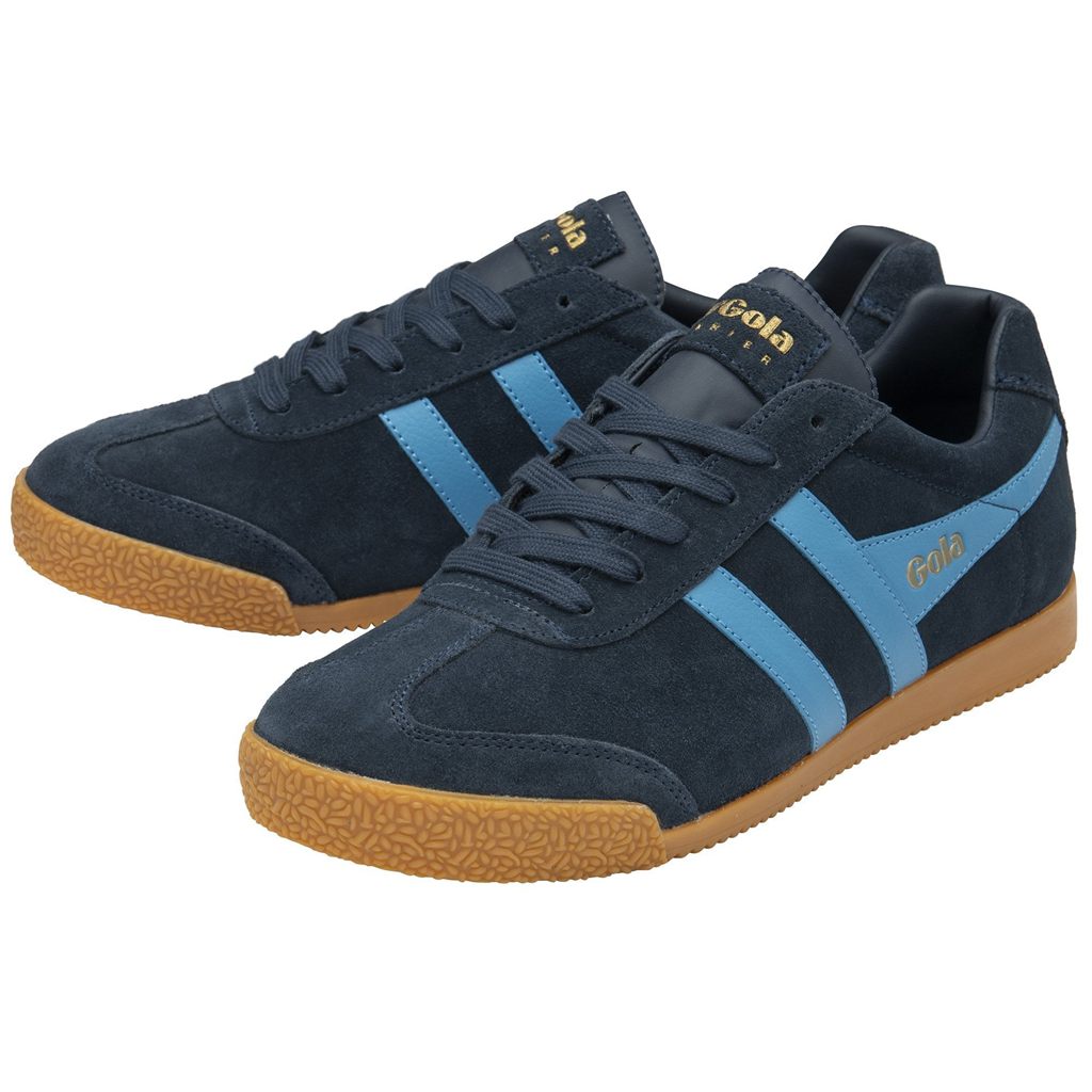 Gola Classics Harrier Suede Sneakers Granatowe Polska | 0315HRZFQ