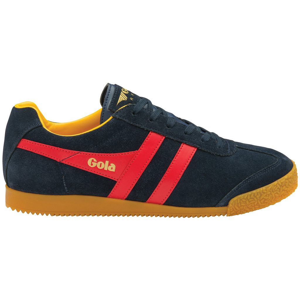 Gola Classics Harrier Suede Sneakers Granatowe Czerwone Polska | 2784CBHLR