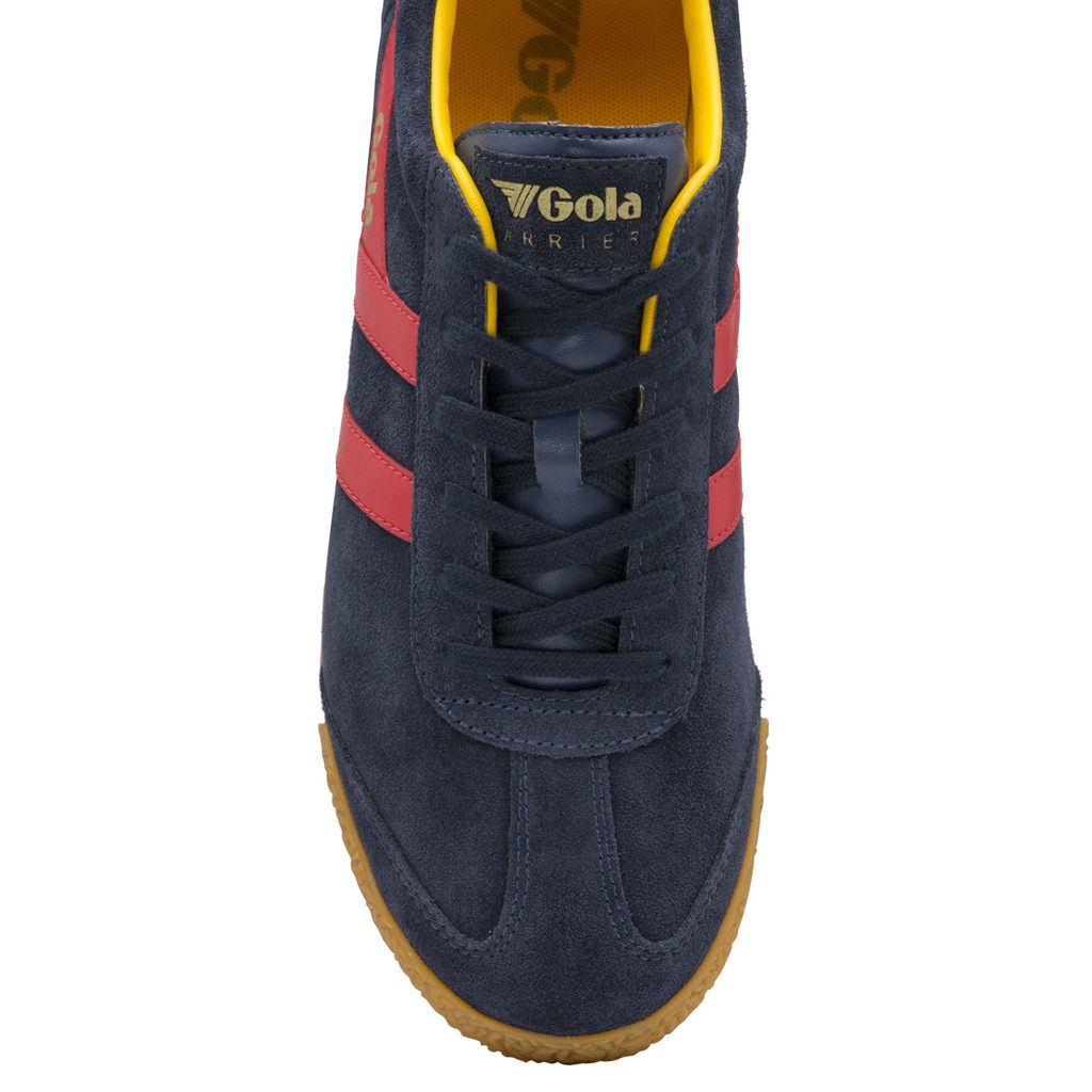 Gola Classics Harrier Suede Sneakers Granatowe Czerwone Polska | 2784CBHLR