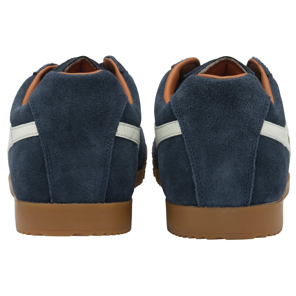 Gola Classics Harrier Suede Sneakers Granatowe Białe Pomarańczowe Polska | 5108IYDRP