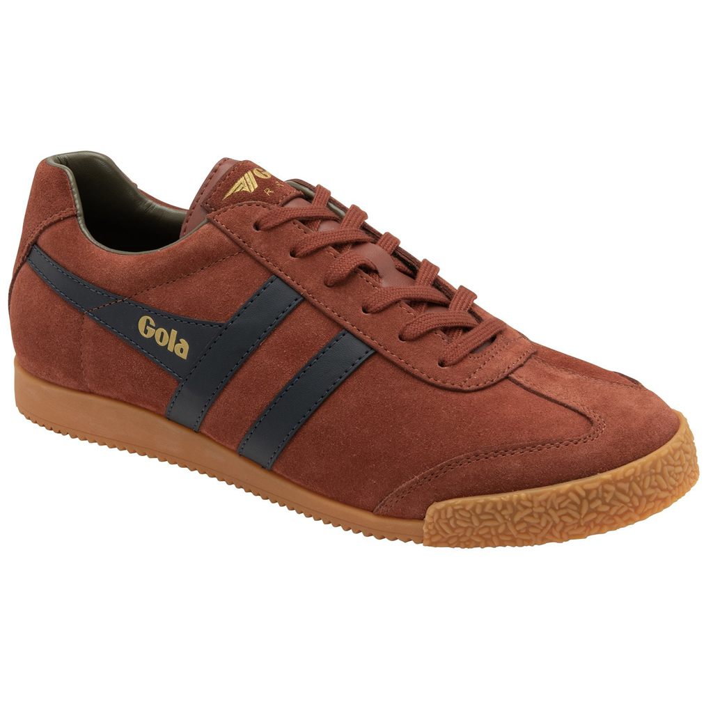 Gola Classics Harrier Suede Sneakers Granatowe Khaki Polska | 5837BMLTH