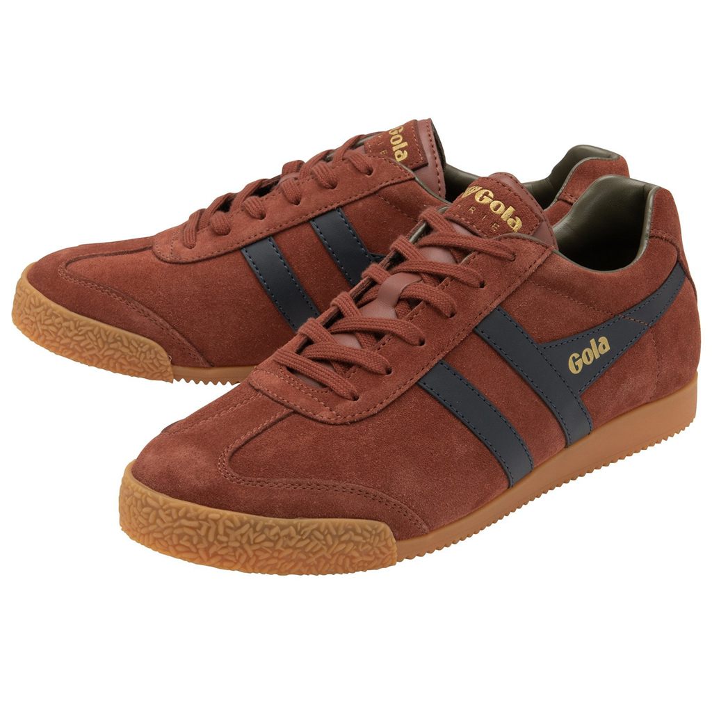 Gola Classics Harrier Suede Sneakers Granatowe Khaki Polska | 5837BMLTH