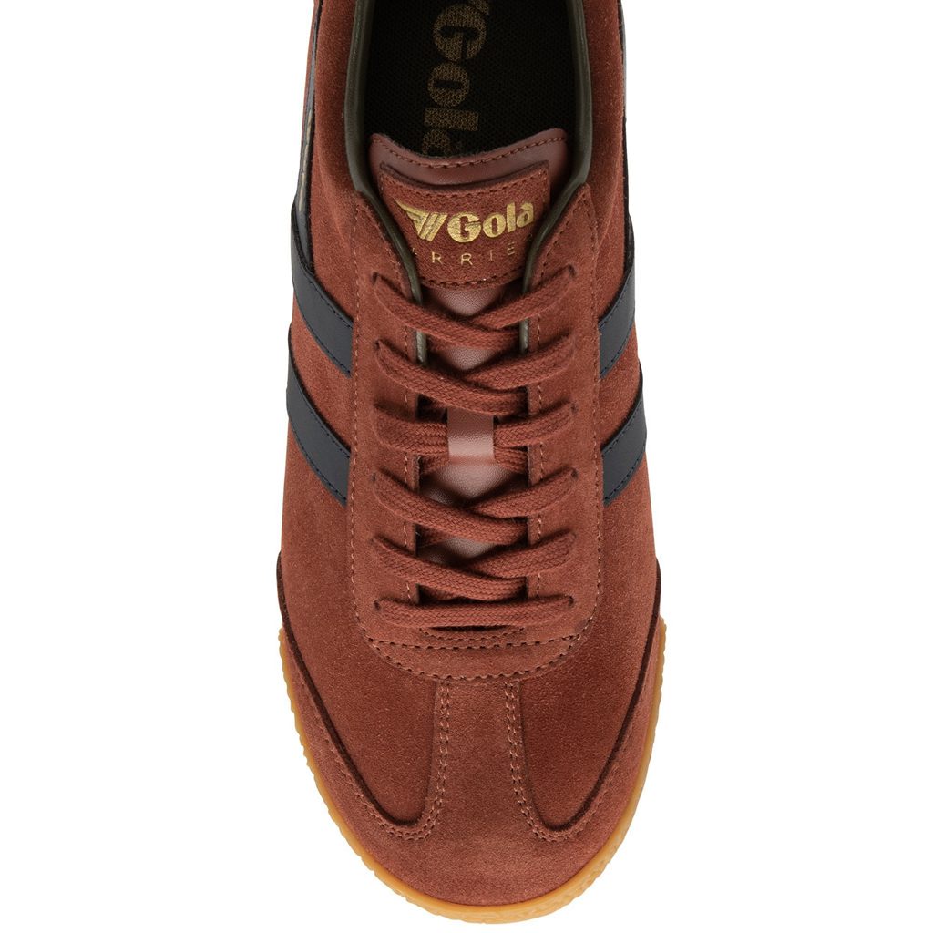 Gola Classics Harrier Suede Sneakers Granatowe Khaki Polska | 5837BMLTH