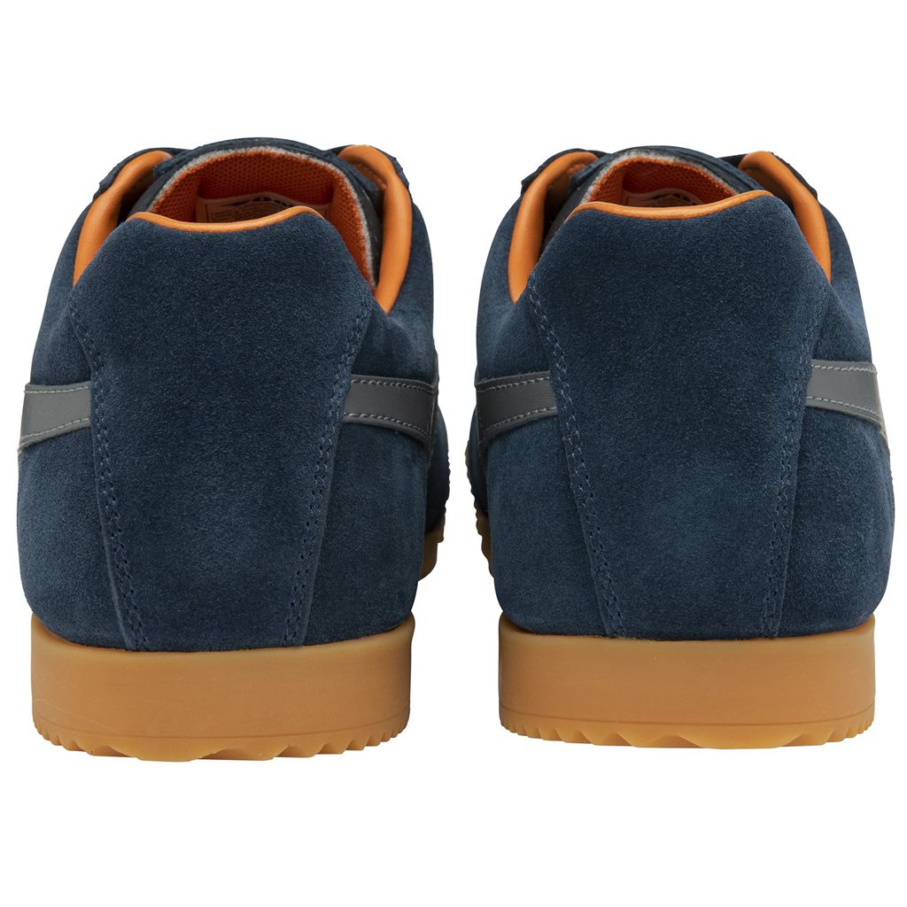 Gola Classics Harrier Suede Sneakers Granatowe Pomarańczowe Polska | 3278CUHXJ