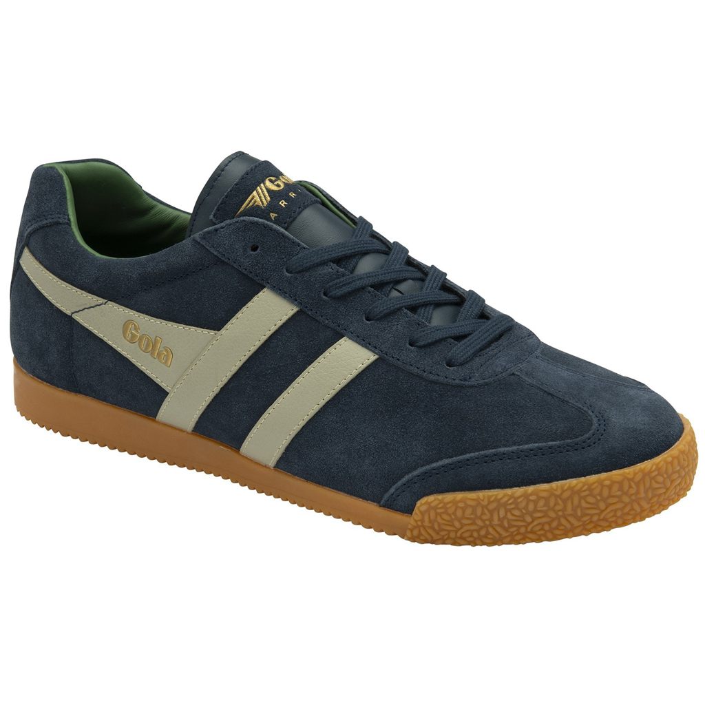Gola Classics Harrier Suede Sneakers Granatowe Szare Polska | 6172NGSYF
