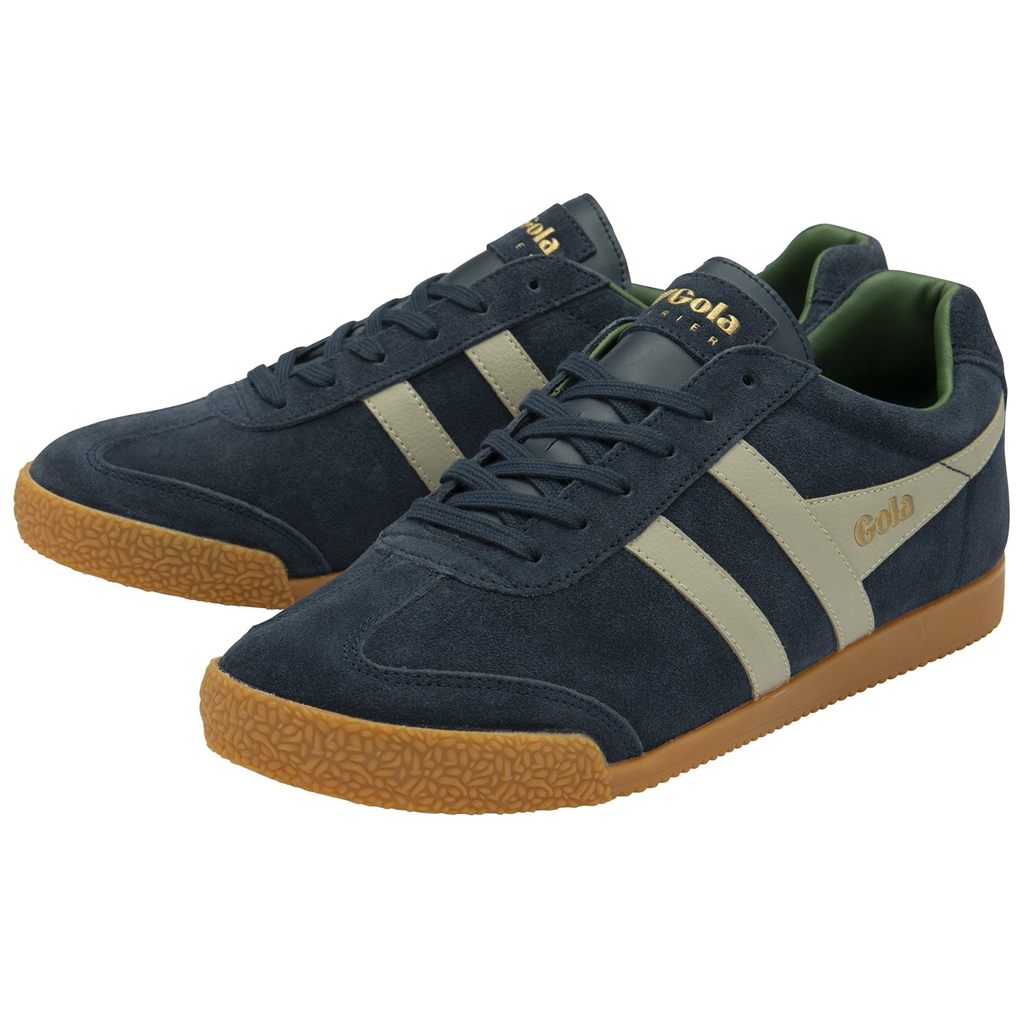Gola Classics Harrier Suede Sneakers Granatowe Szare Polska | 6172NGSYF