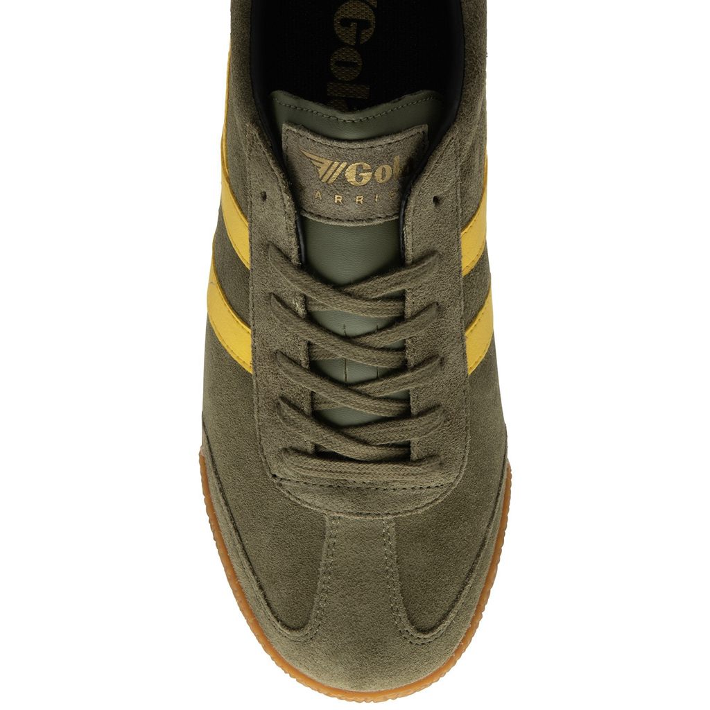 Gola Classics Harrier Suede Sneakers Khaki Czarne Polska | 6908WNBAC