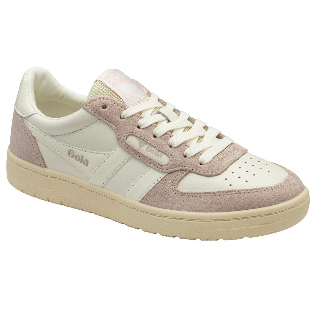 Gola Classics Hawk '89 Sneakers Białe Różowe Białe Polska | 3985ASIFZ
