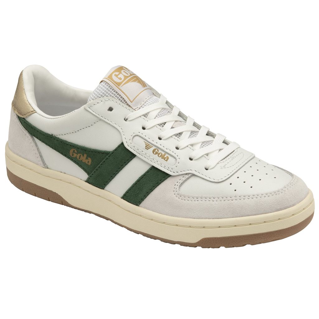 Gola Classics Hawk Sneakers Białe Ciemny Zielone Złote Polska | 1869AVDPB