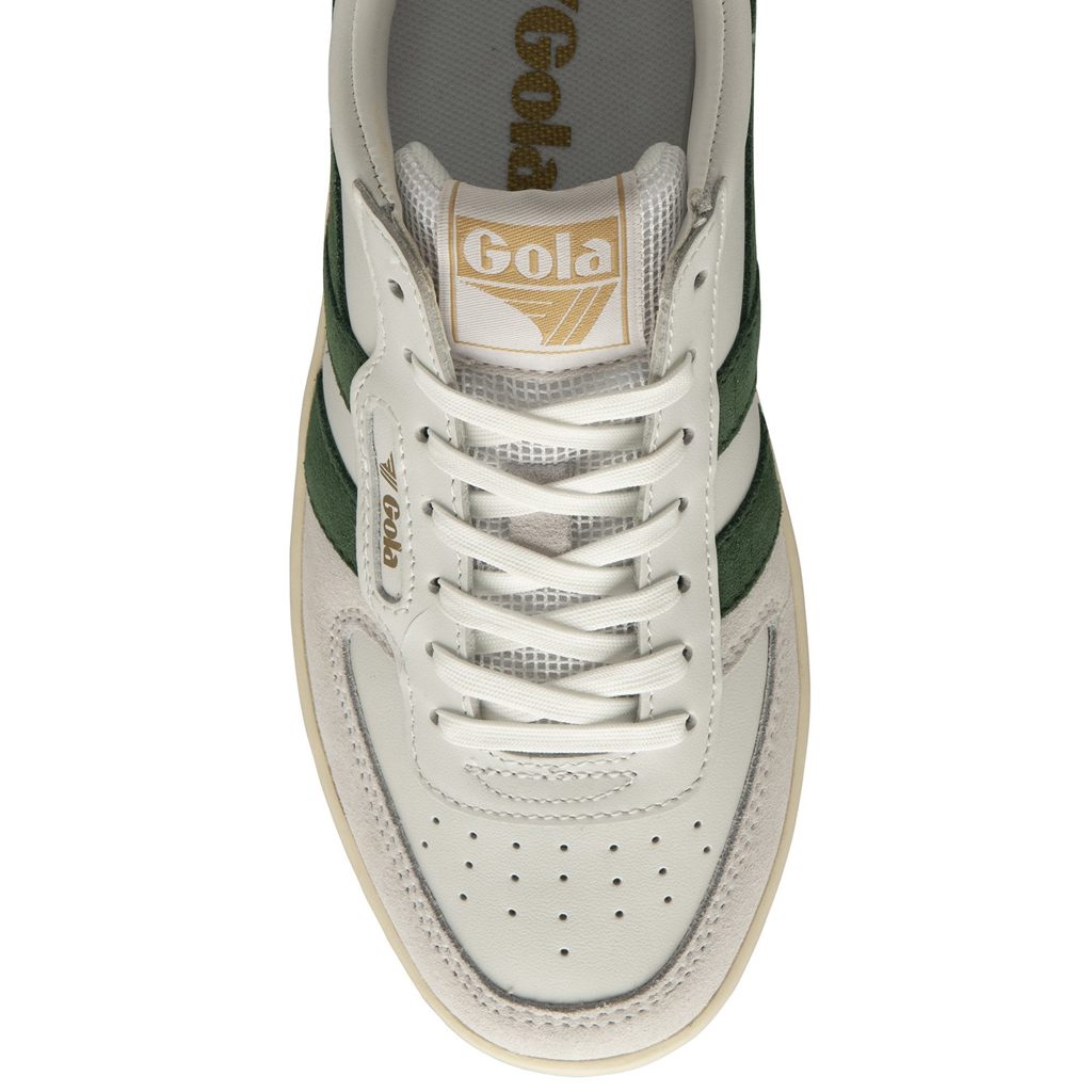 Gola Classics Hawk Sneakers Białe Ciemny Zielone Złote Polska | 1869AVDPB