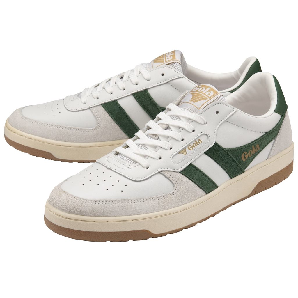 Gola Classics Hawk Sneakers Białe Ciemny Zielone Polska | 1057EMOGY