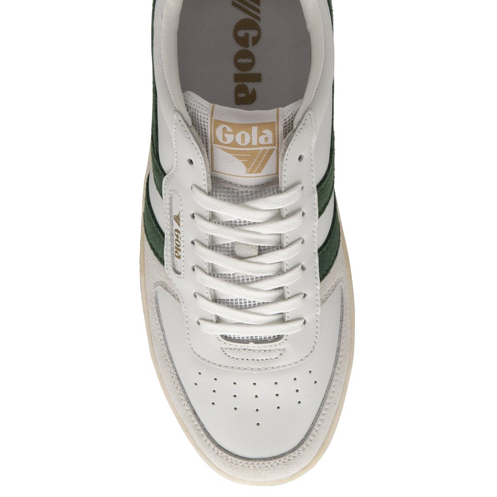 Gola Classics Hawk Sneakers Białe Ciemny Zielone Polska | 1057EMOGY