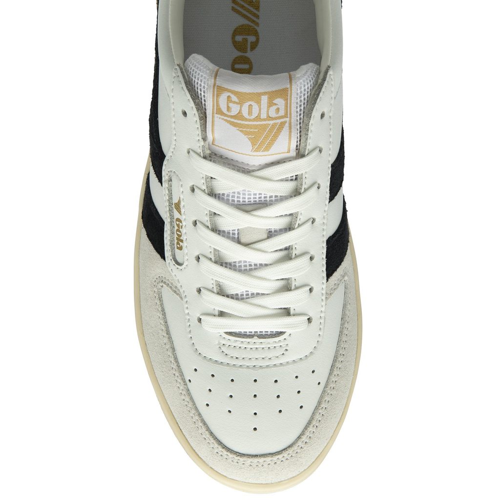 Gola Classics Hawk Sneakers Białe Czarne Złote Polska | 7041BWJPL