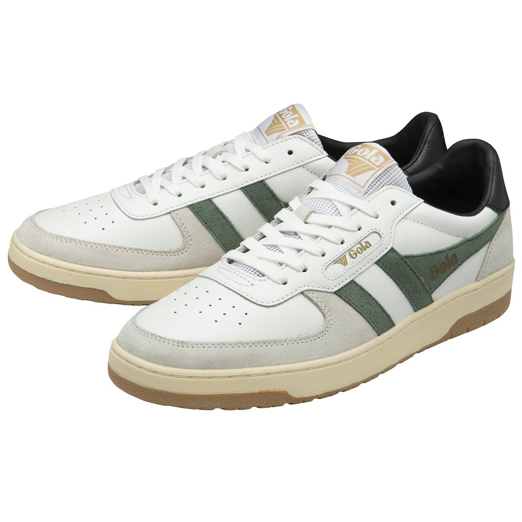 Gola Classics Hawk Sneakers Białe Czarne Polska | 7253IFQAR