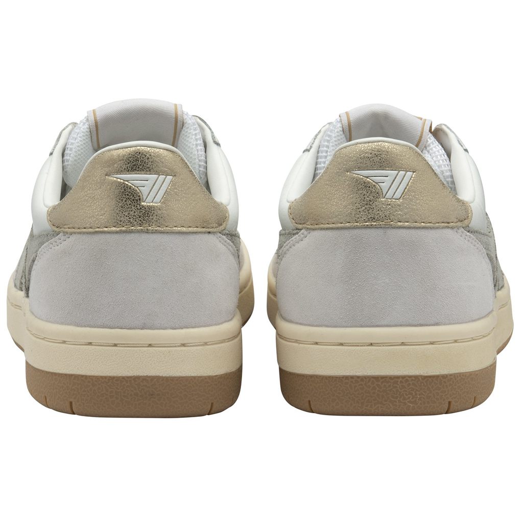 Gola Classics Hawk Sneakers Białe Głęboka Szare Złote Polska | 7402RVPWO