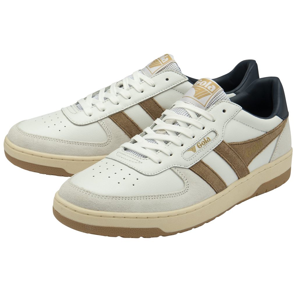 Gola Classics Hawk Sneakers Białe Granatowe Polska | 1835CFPIE