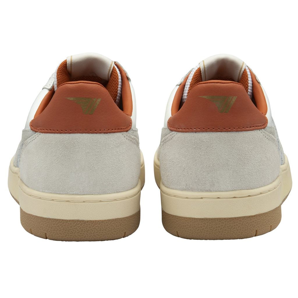Gola Classics Hawk Sneakers Białe Pomarańczowe Polska | 6731UCIFJ