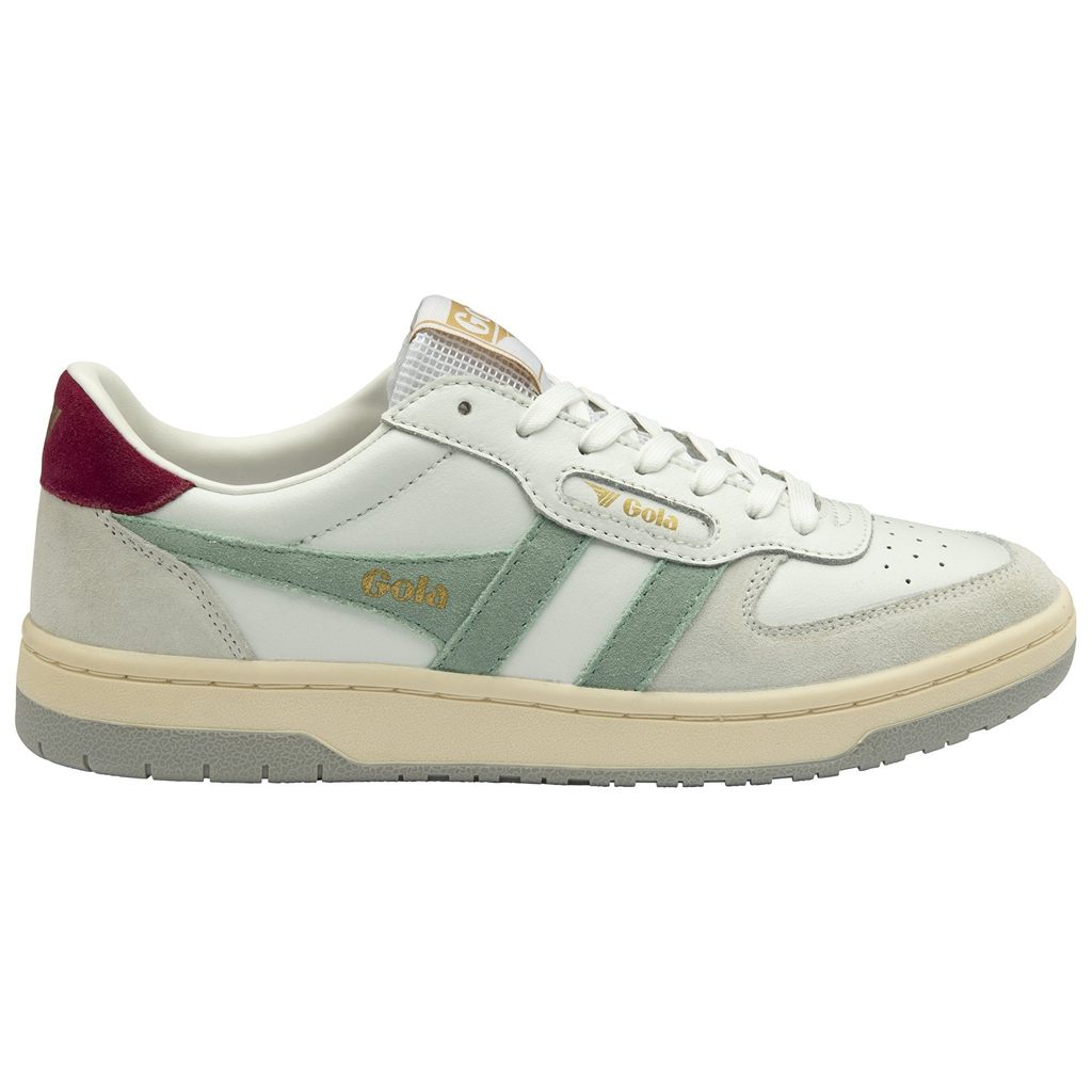 Gola Classics Hawk Sneakers Białe Zielone Głęboka Szare Polska | 8415USDET